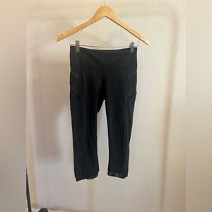 Lululemon Pace Rival Crop 20”, Black, Size 4